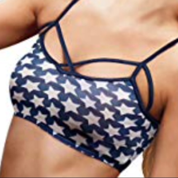 Victoria's Secret Other - VS Star bralette caged strappy American flag bra